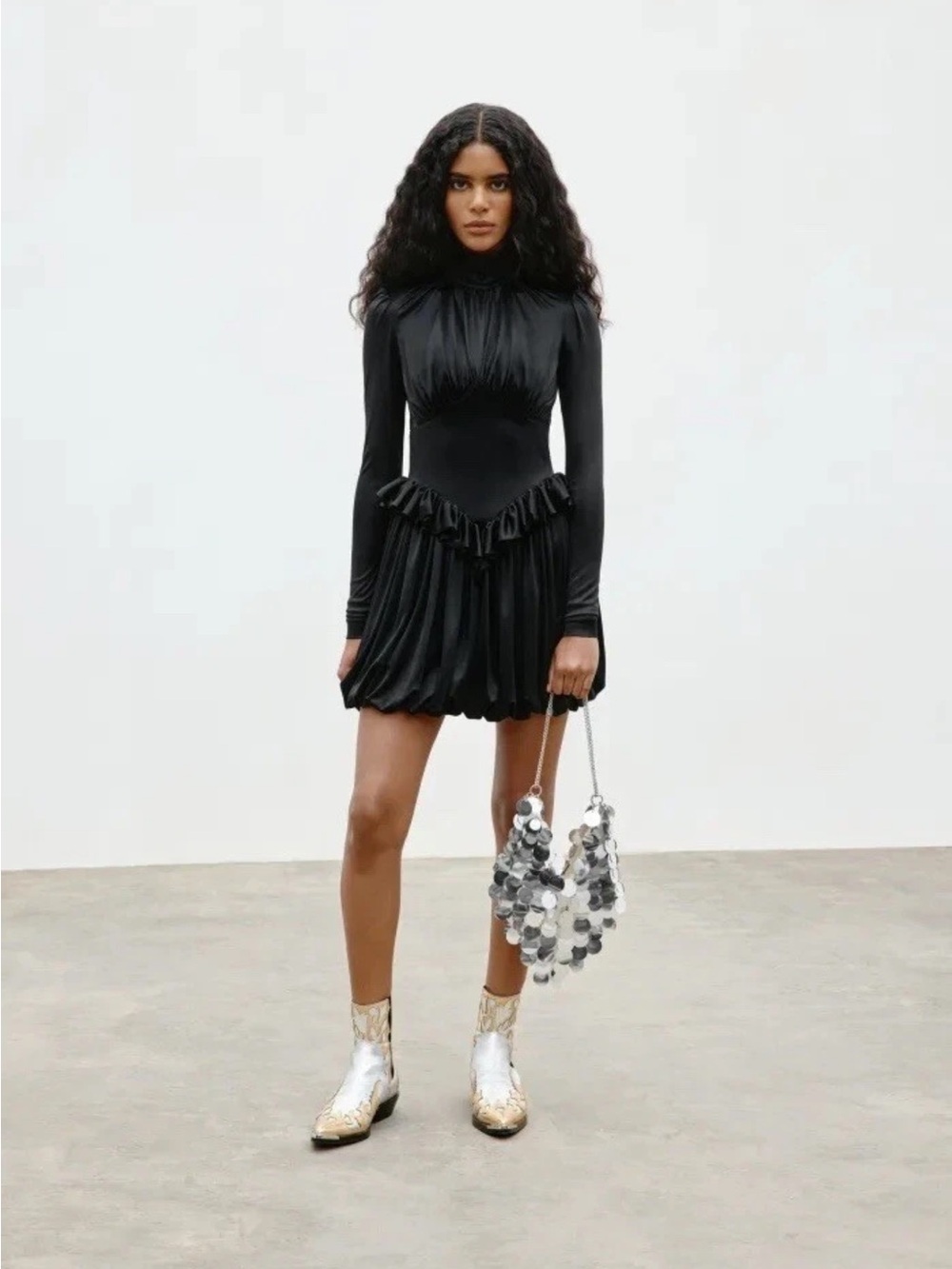 Rabanne x H&M Jersey Puff-Skirt Dress